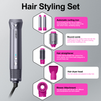 OEM Multi Styler Hair Styler Hot Air Styling Tool BLDC High Speed Motor Ionic Self Cleaning Salon Wholesale Supplier