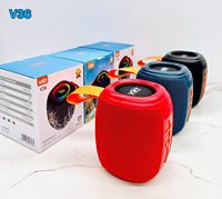 Haut-parleur Bluetooth étanche de haute qualité V36, haut-parleur RGB, haut-parleur de fête, haut-parleur LED pour la maison, mini haut-parleur portable d'extérieur, subwoofer 8W