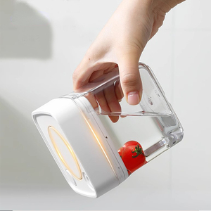 Recipiente Hermético Reutilizable de Vacío, Libre de BPA, para Almacenamiento de Alimentos, Caja de Conservación Cuadrada, Contenedor Rectangular - Product Image 4