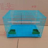 Vente en gros de cages à oiseaux d'ornement pliables pour petits et moyens grands perroquets Cage à oiseaux en métal pour animaux de compagnie Nid de cages à oiseaux en gros