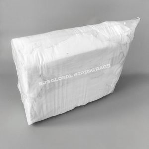 Paños de trapo de algodón blancos - 100% algodón, ideales para limpiar maquinaria de taller - Product Image 1