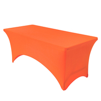 Housse de table extensible de qualité commerciale, lavable et résistante aux taches, design facile d'entretien pour les fêtes et les mariages, en polyester
