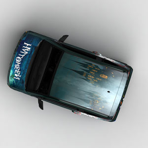 WRAPMASTER 1,52*20m Cartoon-Muster Individualisierte Fahrzeugfolierung PET Farbwechsel-Autofolie Vinyl-Autoaufkleber Fahrzeugfolie 5*65ft - Product Image 5