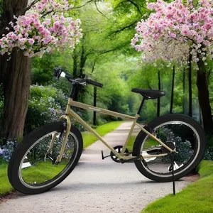 26 \ "세련된 쿨 팻 타이어 알루미늄 합금 포크 6 단 일반 페달과 도시 레크리에이션 산악 자전거