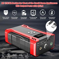 Démarreur de voiture multifonction 4-en-1 avec compresseur d'air, courant de crête 3000A, batterie 37000mAh, pression 7 BAR, 12V portable