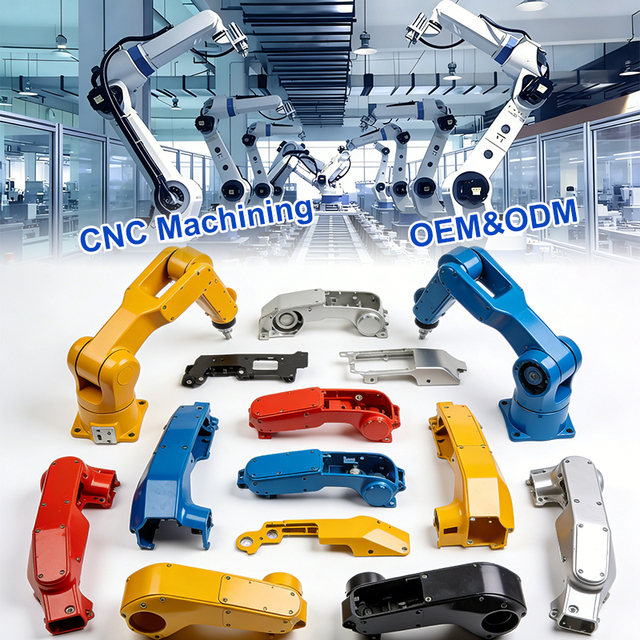 Industrial Robot Arm Joint Housings CNC Machining Service Aluminum Stainless Steel Alloy for Welding Assembly Robotics CNC Parts