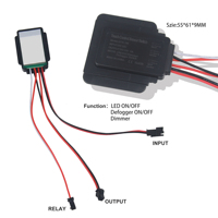Miroir de salle de bain LED à commande tactile unique avec fonction CCT et anti-buée, interrupteur à capteur tactile inductif