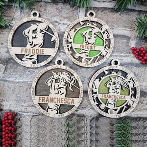 ป้ายไม้แขวนตกแต่งแบบกำหนดเองสำหรับนักกีฬา พร้อมชื่อส่วนตัว เหมาะเป็นของขวัญสำหรับรางวัลทีมและของขวัญวันเกิด - Product Image 1