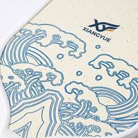Raquette de pickleball en verre brasé au design unique, 16 mm, motif vague bleue – Entraînement et tournoi, MOQ 50 pièces, prix usine