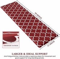 Tapis de sol anti-fatigue imprimé, doux, imperméable, anti-moisissure, antidérapant, confortable, durable, moderne pour la cuisine