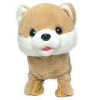 Nouveauté Corgi jouet en peluche pour chien assis jouet électronique pour chien marchant avec laisse animal en peluche jouet en peluche