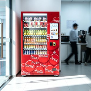Máquina Expendedora Combinada de Alimentos y Bebidas con Pantalla Táctil de 21.5 Pulgadas y Pago con Monedas y Tarjeta para Oficina - Product Image 1