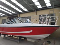 Bateau sportif en fibre de verre de 5,5 m pour 7 personnes, bateau à grande vitesse à vendre