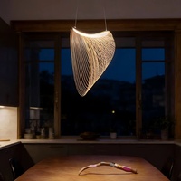 Lustre design LED en forme de branche, style italien, pour escalier duplex en bois, idéal pour chambre, salon, salle à manger, couloir
