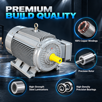 Moteur électrique asynchrone triphasé AC Bioté 220V 380V 60Hz avec enroulements 100% cuivre pour machines industrielles