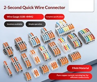 Connecteur de fils fiable PCT-255 5 entrées-5 sorties, 32A 250V, avec trou de montage, bornier rapide pour câblage d'armoire électrique, 10 pièces