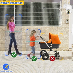 Caméra IP sans fil extérieure V380 Pro 4G avec carte SIM, 3MP, 5MP, zoom numérique 4X, P2P, détection humaine IA, H.265, audio, sécurité CCTV PTZ - Product Image 3