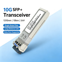 Module Fibre Optique 10G SFP+ 10G SM 1310nm 10km Duplex LC Module Transceiver SFP Fabrication OEM