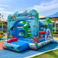 Structures gonflables géantes sur le thème de la jungle, châteaux gonflables pour enfants