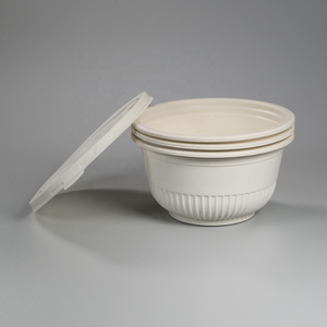 Bol à salade biodégradables en maïs, ml de haute qualité/CPLA bol de fruits jetables pour bébé à porter avec couvercle - Product Image 4