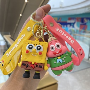 Llavero 3D de Bob Esponja y Patricio Estrella, Colgante de Plástico Kawaii para Mochila, Llaves de Coche, Regalos para Parejas - Product Image 5