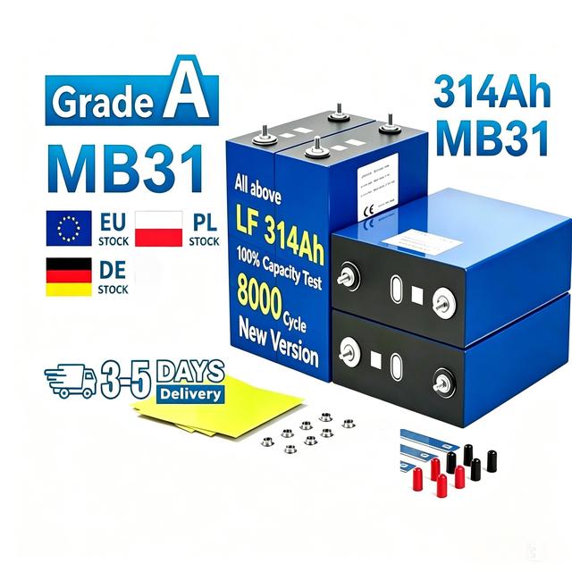 LF314AH MB31 3.2V 314Ah Lifepo4 Prismatic Battery Cell 8000 Cycles Grade A Lithium Iron Phosphate For Solar Storage