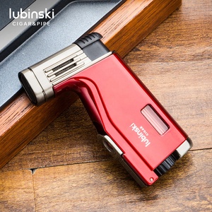 Chama dobro portátil Windproof charuto fogo alto do isqueiro carga direta tocha personalizada grupo do presente do negócio - Product Image 3