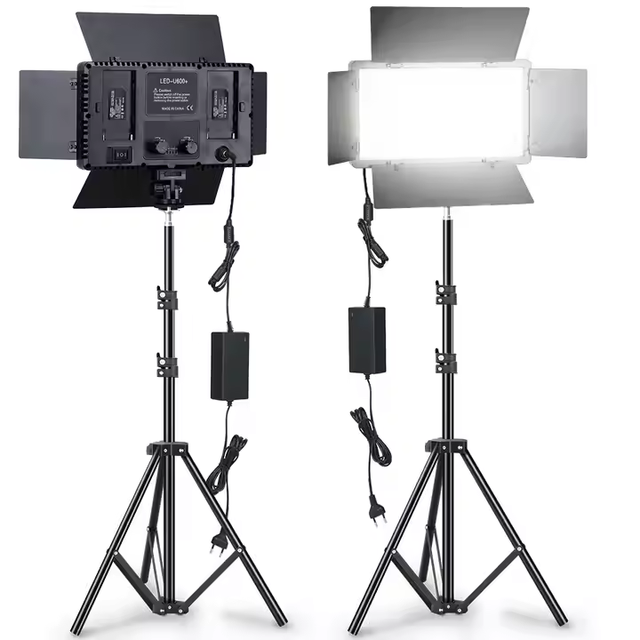 LED-600 LED Video Light Professional Photography E600 U600 Light Dimmable for Studio Live Stream Makeup Photo Live Photography