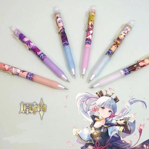 Set da 6 Matite Meccaniche a Tema Genshin Impact, 0.5mm, Strumento di Scrittura Automatico, Cancelleria Scolastica, Penna a Pressione, Regalo - Product Image 4