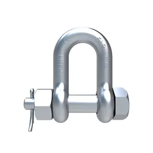 Shackle Shenli Rigging Forged S6 Bolt Type Chain Shackle /5T 10T 25T Straight D Rigging Shackle