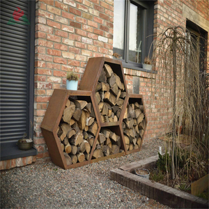 Support de rangement de bois de chauffage en acier, bricolage, porte-coin support d'outils de cheminée pour l'intérieur - Product Image 4