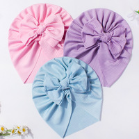 Bébé nœud Turban chapeaux inde bonnet bohême beignets chapeau filles chignon noeud chapeaux casquette musulman Bonnet bandeau