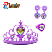 Lucky Toys Girl Dress Up Toys Zapatos de baile de encaje Zapatos de Ballet de lona en forma de corazón de encaje Varita de ballet Anillo de corona