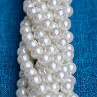 Perles de coquillage rondes en vrac de 2 à 12 mm, percées sur une longueur de 2 à 12 mm, pour la fabrication de bijoux DIY, colliers et artisanat