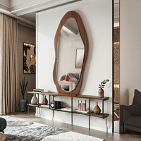 Produits Tendance : Cadre de Miroir Décoratif en Bois, Meuble Décoratif, Miroir Décoratif sur Pied pour Salon, Personnalisable