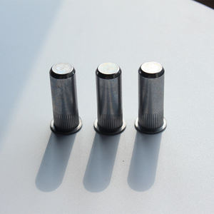 סיטונאי חם מכירה סיטונאי חם לבן מצופה ראש שטוח אגוז אורב עם עיצוב חור עיוור - Product Image 1