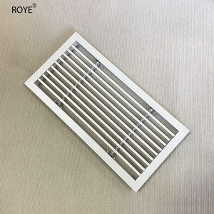 Grille de ventilation en alliage d'aluminium, extérieure, étanche à la pluie, entrée et sortie d'air, <span class=keywords><strong>volume</strong></span> d'air réglable, persienne, design moderne, rectangulaire - Product Image 1