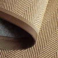 Bestseller Naturfaser gewebter Teppich Sisal Teppich Teppich mit Filz punkten rücken