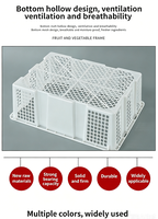 Boîte de transport en plastique pour cailles / Caisses à poulets / Boîte de transport pour pigeons / Équipement de transport de volailles