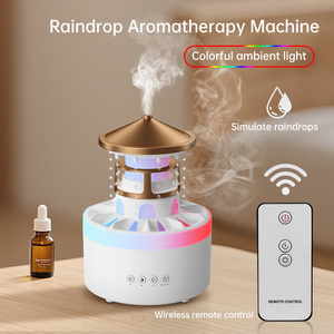 للبيع بالجملة ، ماكينة علاج عطري بقطر مطر خفيف بإضاءة ليد ، بالموجات فوق الصوتية للمنزل والمكتب والفندق - Product Image 3
