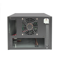 Carte mère Mini-ITX à deux disques en alliage d'aluminium, échangeable à chaud, serveur, châssis NAS de tour moyenne, stockage domestique IPFS, double disque intégré