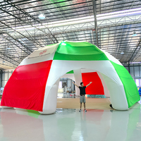 Tentes gonflables publicitaires géantes multicolores personnalisées, dôme araignée gonflable pour salons professionnels