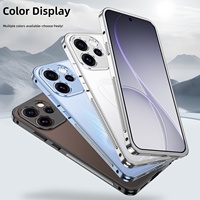 Étui de protection antichoc en acier inoxydable avec trous de dissipation thermique pour OPPO Reno 14/15/16 Pro K15 Pro Reno 16