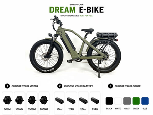 Vélo Électrique Haute Puissance 72V 2000W Personnalisé OEM/ODM avec Batterie Lithium Longue Durée 30AH et Pneus Fat 26 Pouces – Fabrication OEM/ODM 72V 2000W - Product Image 1
