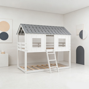 Kids Bunk <b>Beds</b> Wooden Furniture Tree House Twin-over-twin Bunk <b>Bed</b> Twin Toddler <b>Bed</b> Frame House - Product Image 4