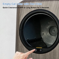 Nouveau produit pour animaux de compagnie Bac à litière autonettoyant Contrôle par application Silence Toilette électrique intelligente pour chat Élimination des odeurs Bac à litière automatique pour chat