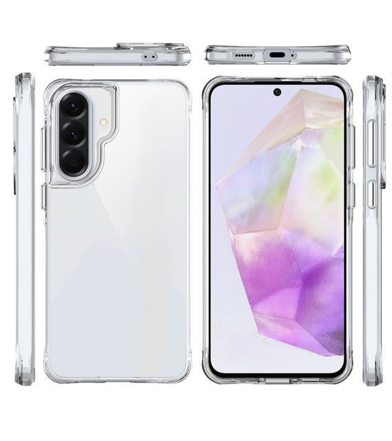 For Galaxy A57 Shockproof Soft TPU Phone Case for Samsung S26 Ultra S24+ S23 Plus S25Edge Hard Clear Cover Shell