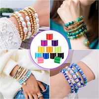 Fil élastique transparent Crystal Tec de 0,8 mm, cordon de perlage extensible résistant pour bracelets, colliers et perles en argile DIY