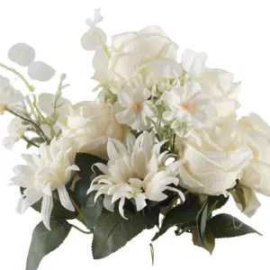 2024 new type artificial rose flowers bundle wedding home party decor