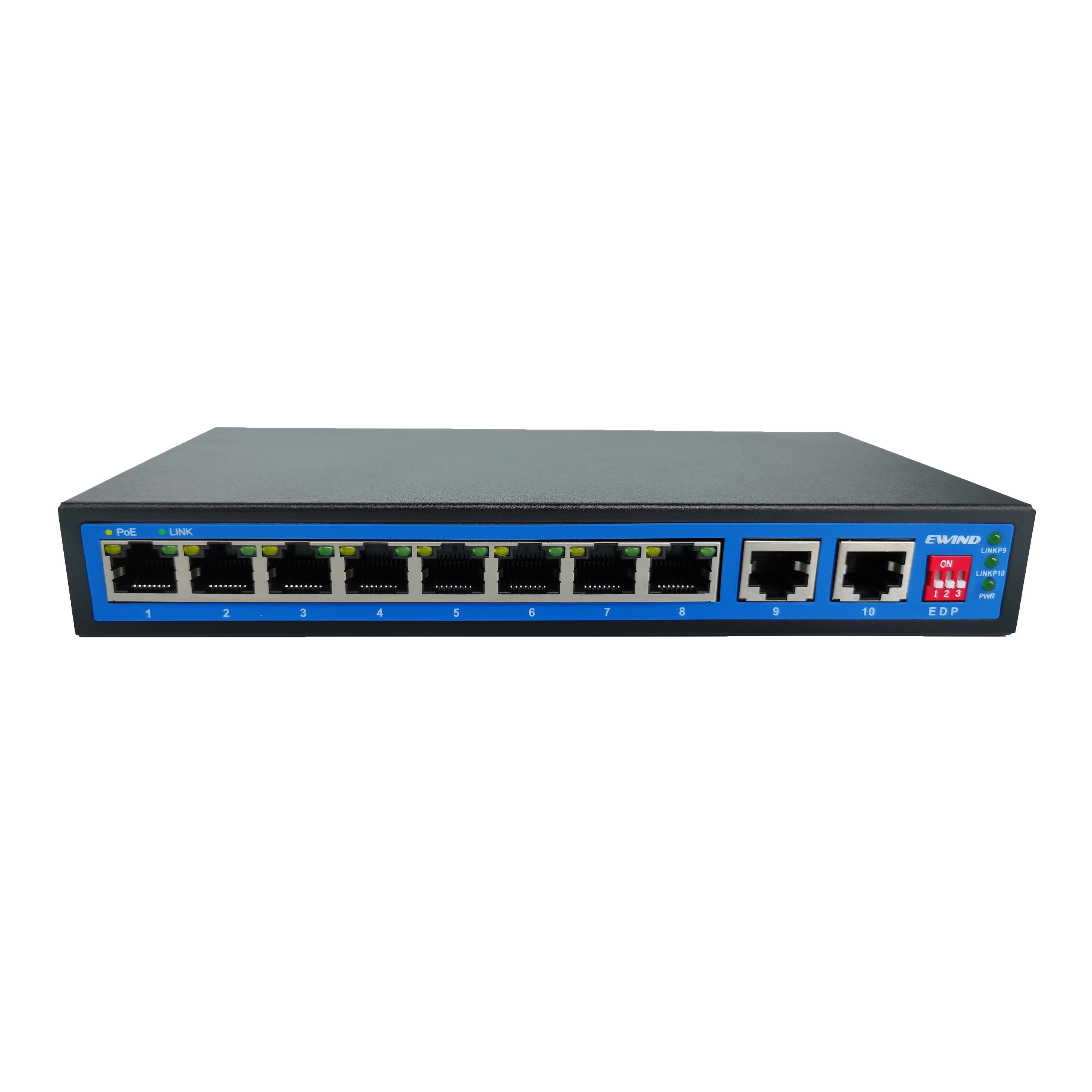 10 порт Gigabit Ethernet коммутатор PoE Switch, 8 портов 1000 м PoE IP Сетевая камера разрешение